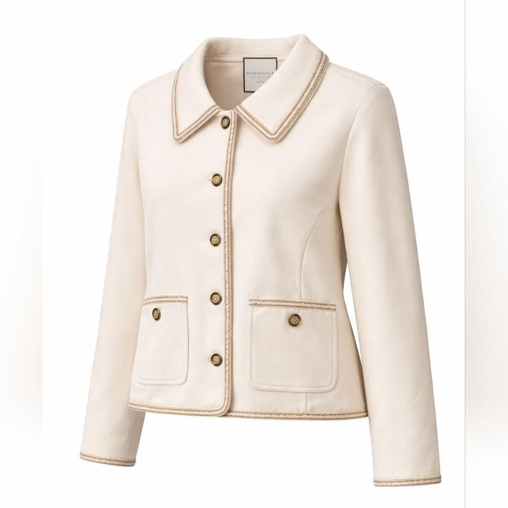 Bagatelle Women's Cream Button Down Jacket Sz 1X - NWT - Picture 5 of 11